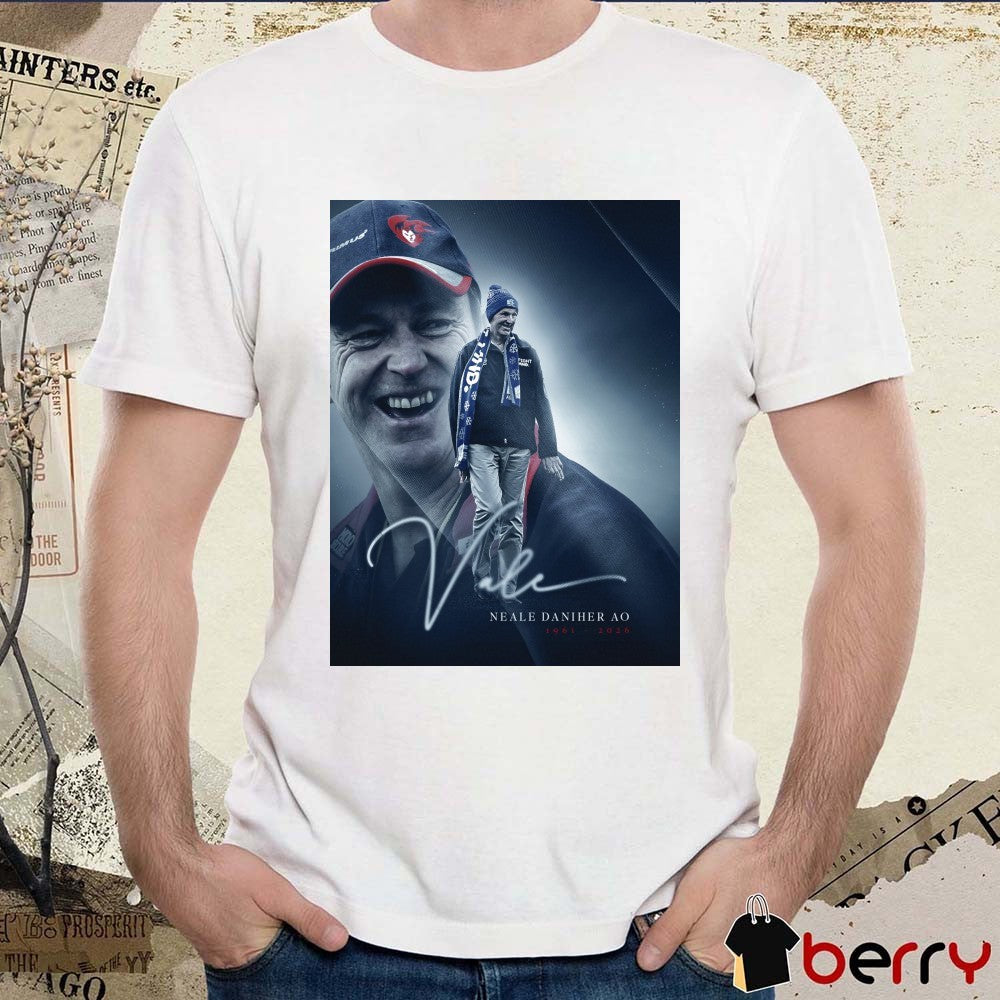 Vale, Neale Daniher AO 1961 – 2026 Melbourne Football Club Poster t-shirt
