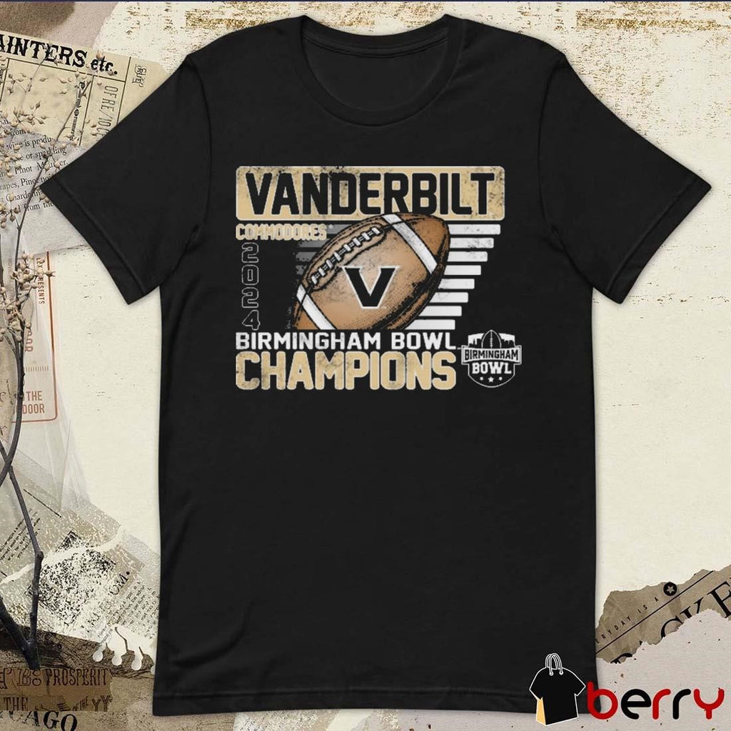 Vanderbilt Commodores 2024 Birmingham Bowl Champions NCAA Vintage t-shirt