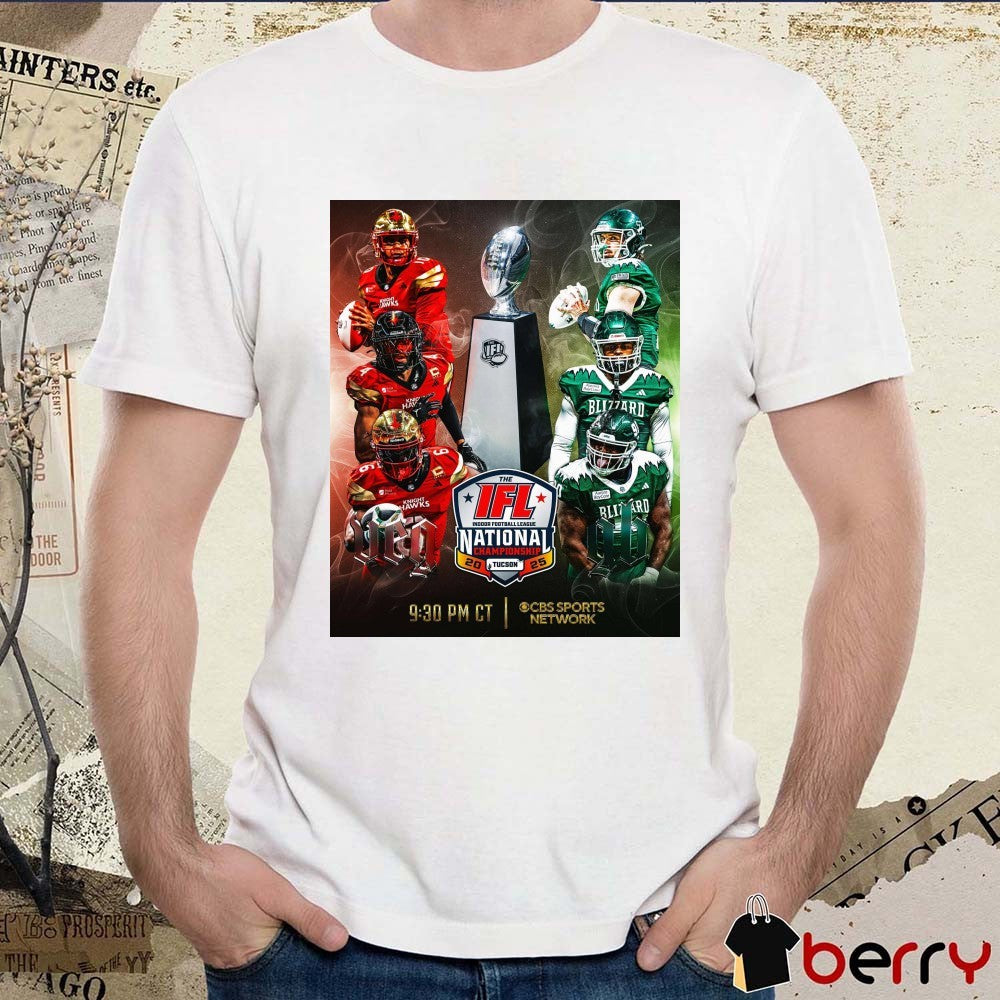 Vegas Knight Hawks Vs Green Bay Blizzard The IFL National Championship Tucson 2025 Poster t-shirt