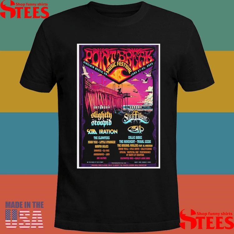 Virginia Beach, Va Point Break Festival June 21-22 2025 Shirts