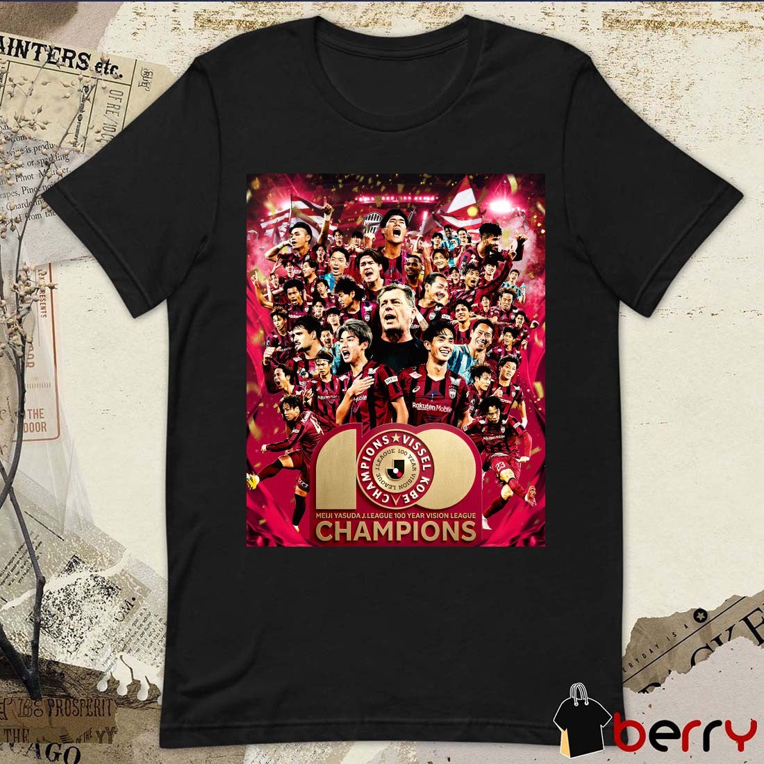 Vissel Kobe 2026 Meiji Yasuda J1 League 100 Year Vision League Champions Poster t-shirt