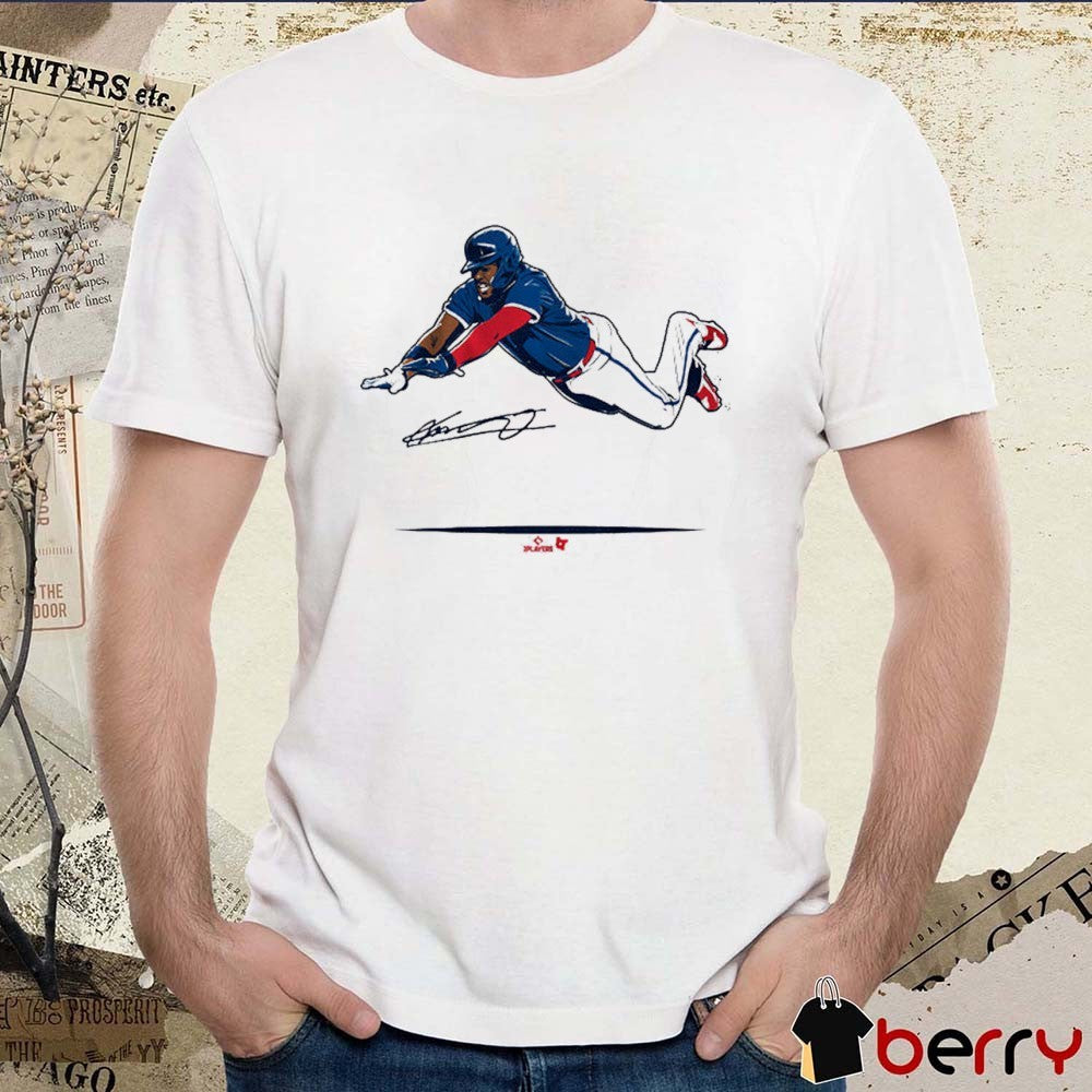Vladimir Guerrero Jr Super Vlad Flying Slide Toronto Blue Jays MLB Signature t-shirt