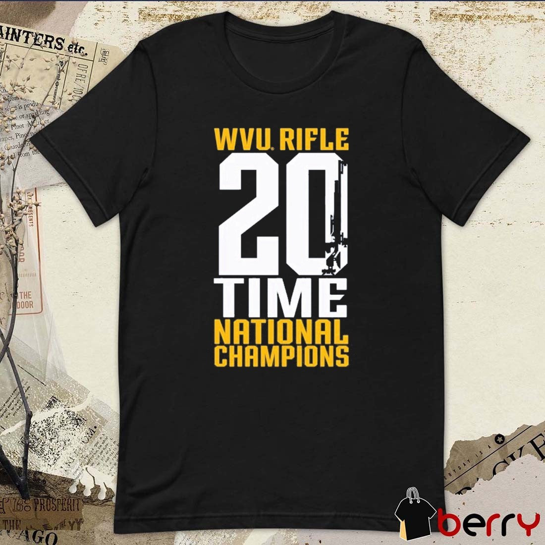 WVU West Virginia Mountaineers Rifle 20 Time 2025 NCAA National Champions t-shirt
