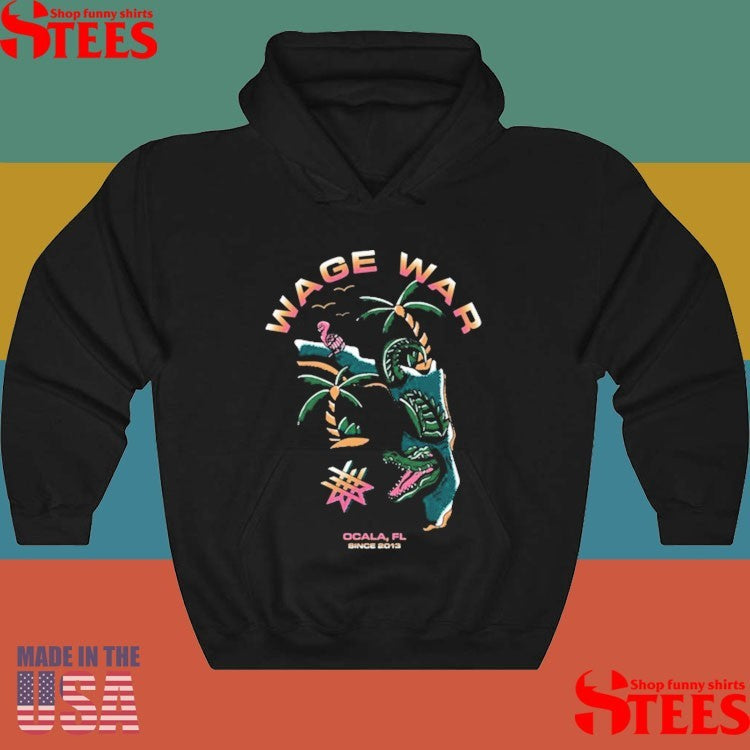 Wage War Ocala Fl Swimming Gator Since 2013 Shirts
