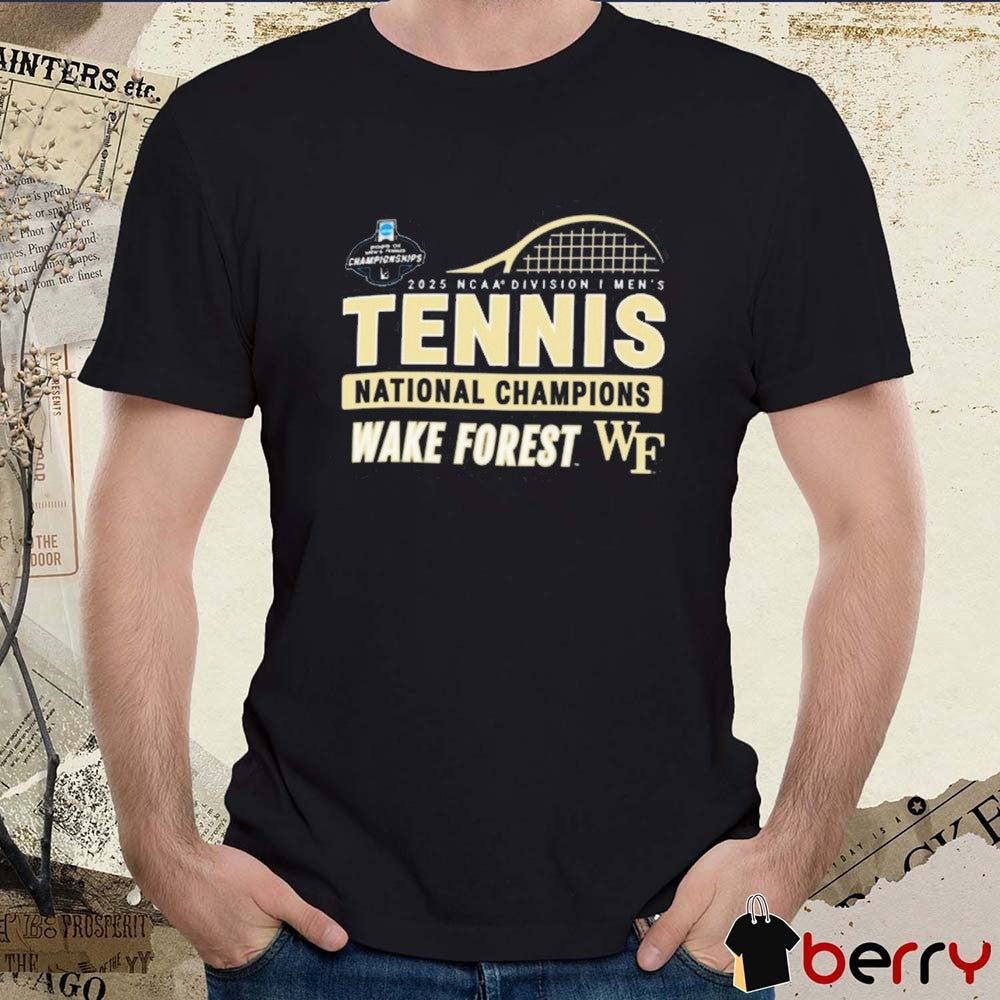 Wake Forest Demon Deacons NCAA Division I Men’s Tennis National Champions 2025 t-shirt