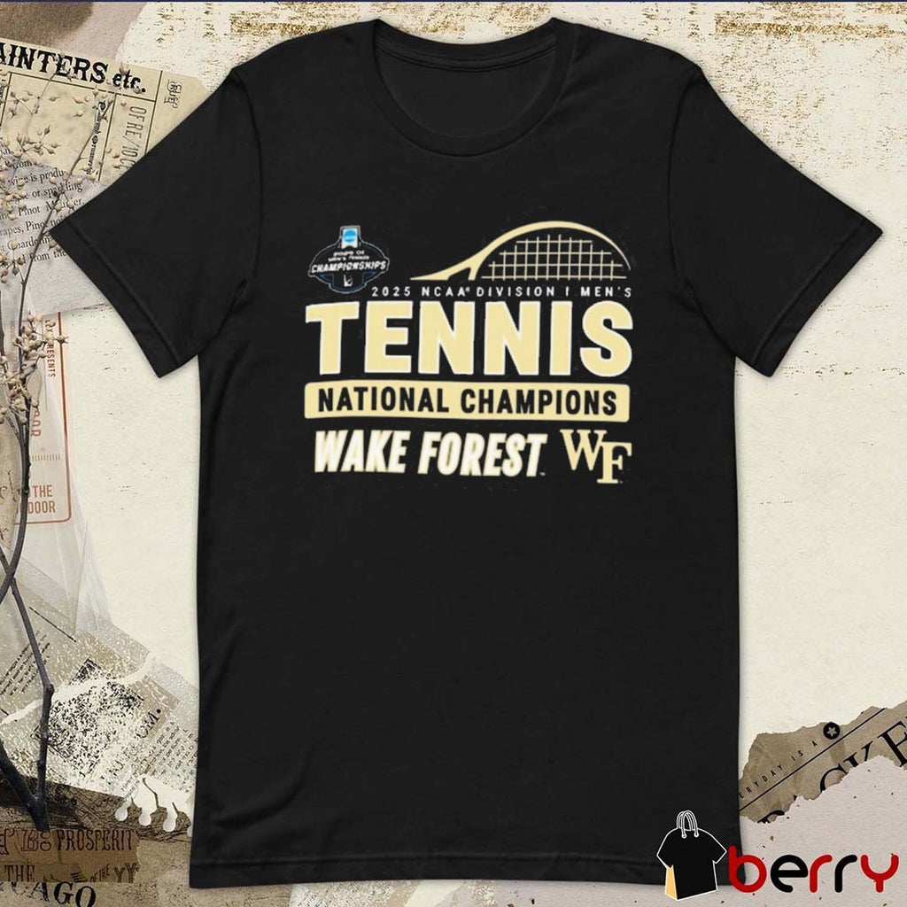 Wake Forest Demon Deacons NCAA Division I Men’s Tennis National Champions 2025 t-shirt