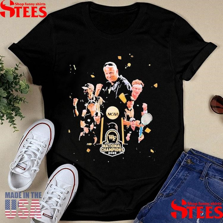 Wake Forest Men’s Tennis Are Ncaa 2025 National Champions Trophy Shirts