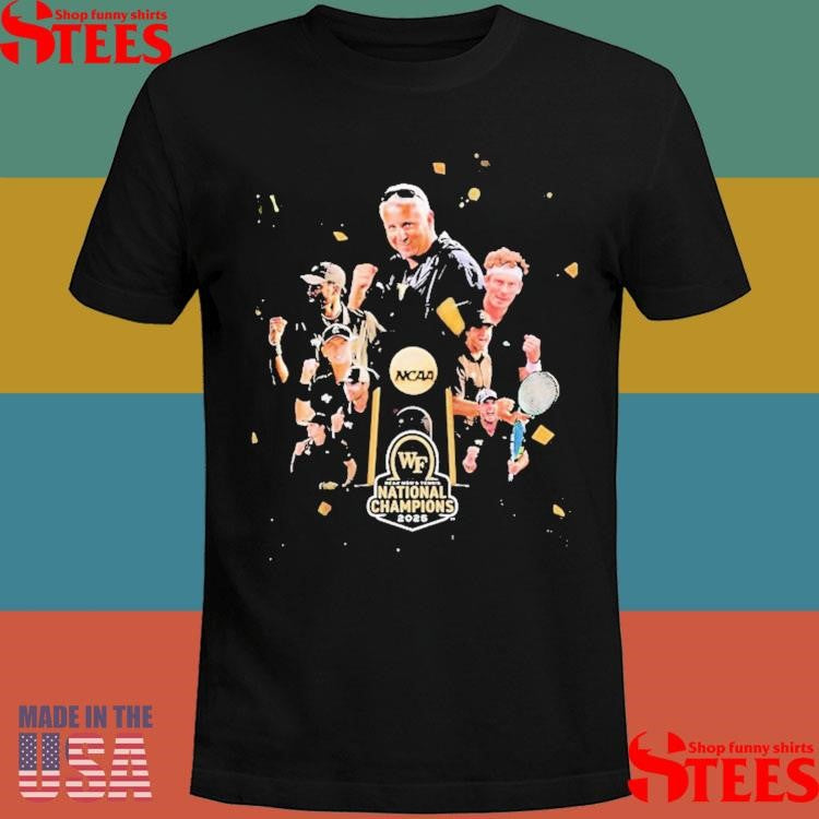 Wake Forest Men’s Tennis Are Ncaa 2025 National Champions Trophy Shirts