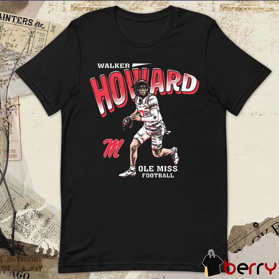 Walker Howard Illustrated Ole Miss Football Painting t-shirt