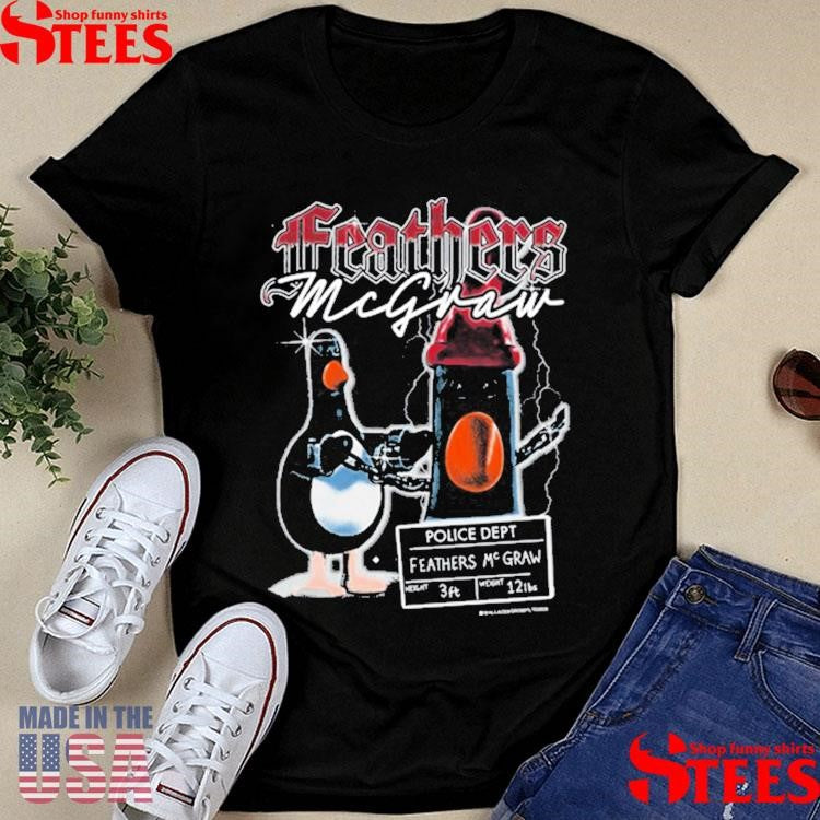 Wallace And Gromit Feathers Mcgraw 90s Vintage Bootleg T-shirt