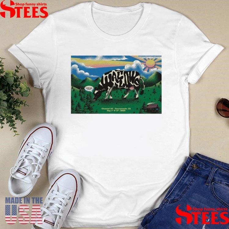 Wallows May 1 2025 Tour Sacramento, Ca Cow Shirts