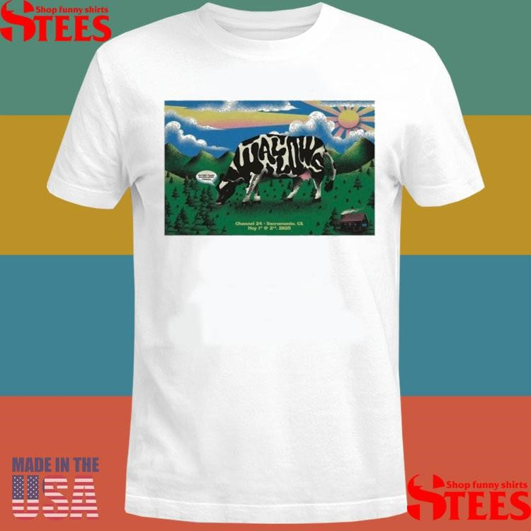Wallows May 1 2025 Tour Sacramento, Ca Cow Shirts