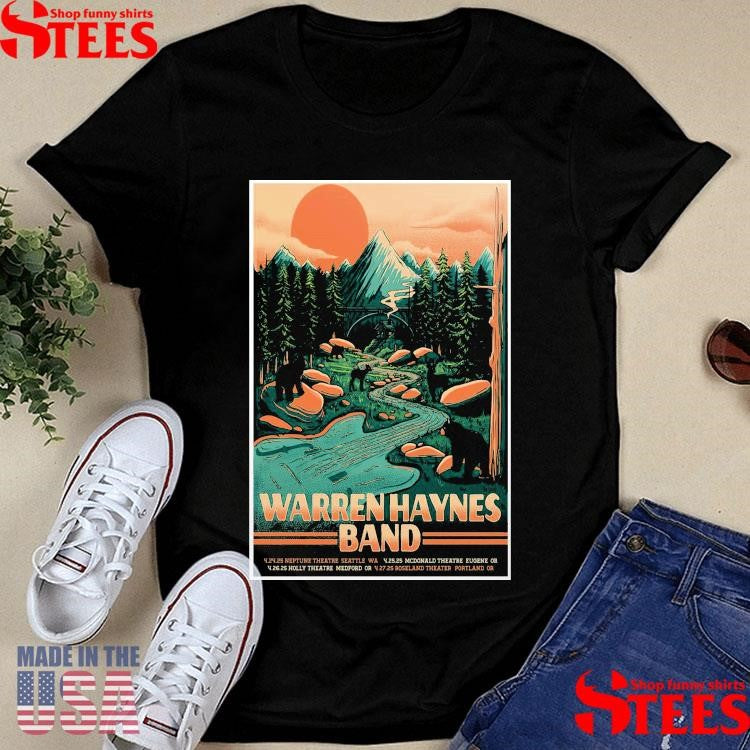 Warren Haynes The Million Voices Whisper Spring Tour 2025 In Seattle Poster Shirts