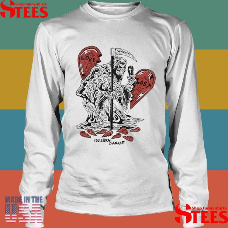 Warren Lotas Love Lost Grim Reaper Heart Broken T-shirt