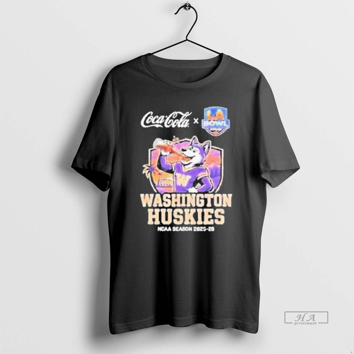 Official Washington Huskies 2025 26 La Bowl Hosted By Gronk On December 13 Mascot T-Shirts, Hoodie, Sweatshirt