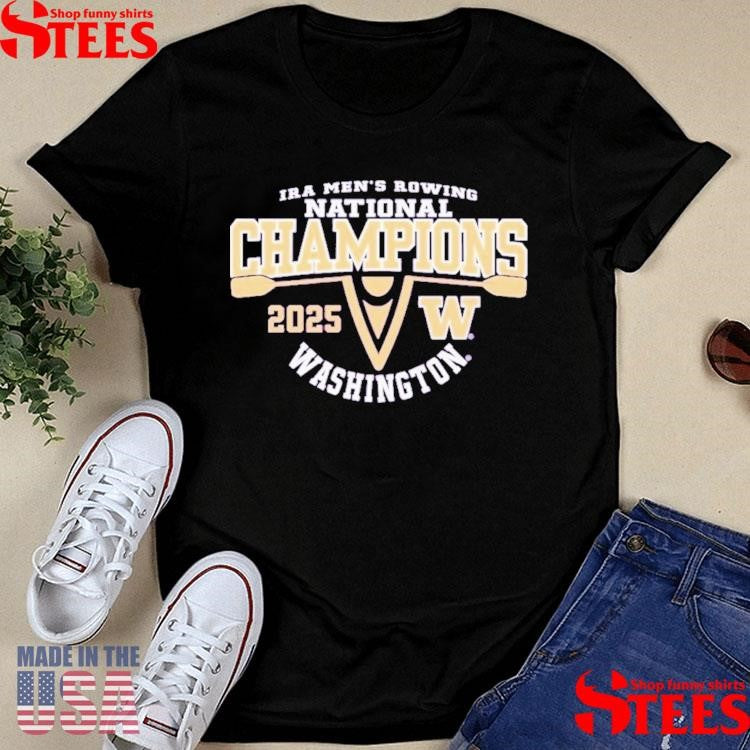 Washington Huskies 2025 Ira Men’s Rowing National Champions Shirts