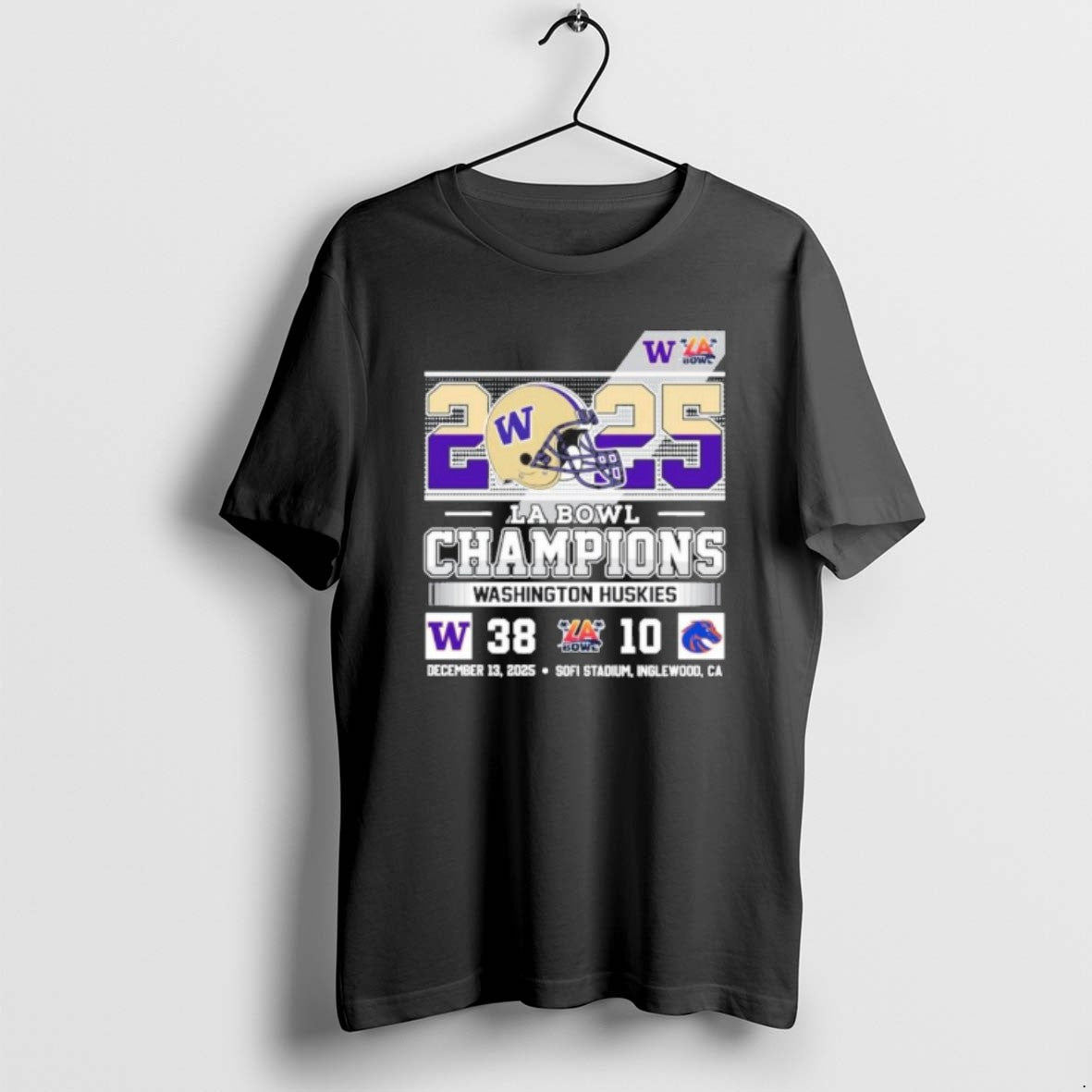 Official Washington Huskies 2025 La Bowl Champions 38 10 Boise State Score T-Shirts, Hoodie, Sweatshirt | CiraTrend.com