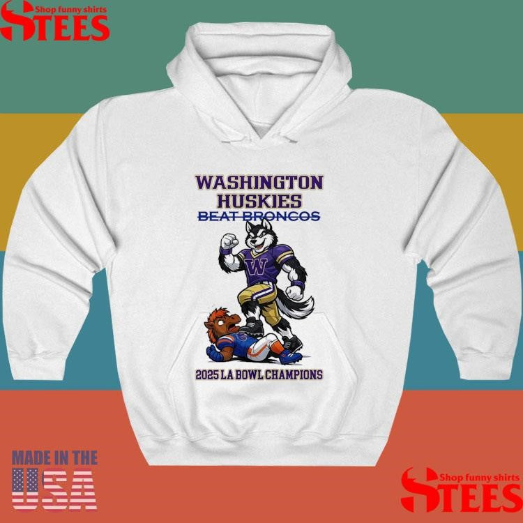 Washington Huskies 2025 LA Bowl Champions T-shirt