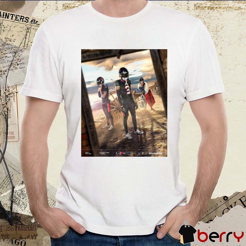 Week 11 Houston Texans At Dallas Cowboys November 18 2024 NFL Poster t-shirt