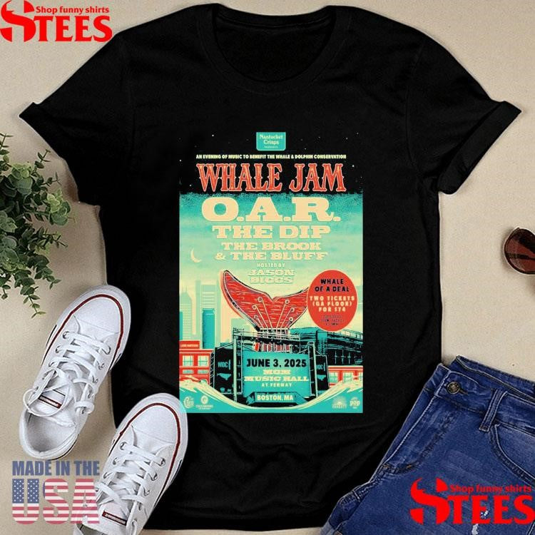 Whale Jam The Dip And The Brook & The Bluff Boston, Ma June 03 2025 Tour Shirts