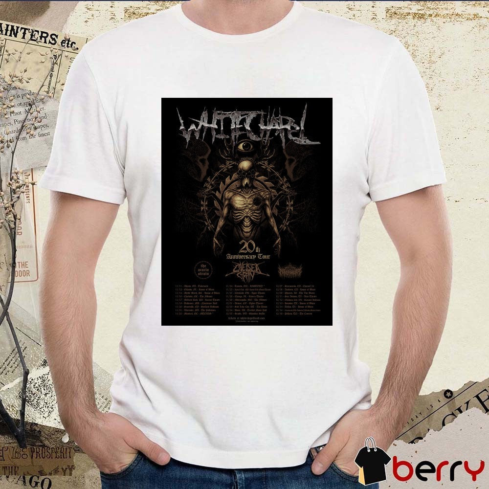 Whitechapel 20th Anniversary Tour 2026 Chelsea Grin, The Acacia Strain, and Netherwalker Poster t-shirt