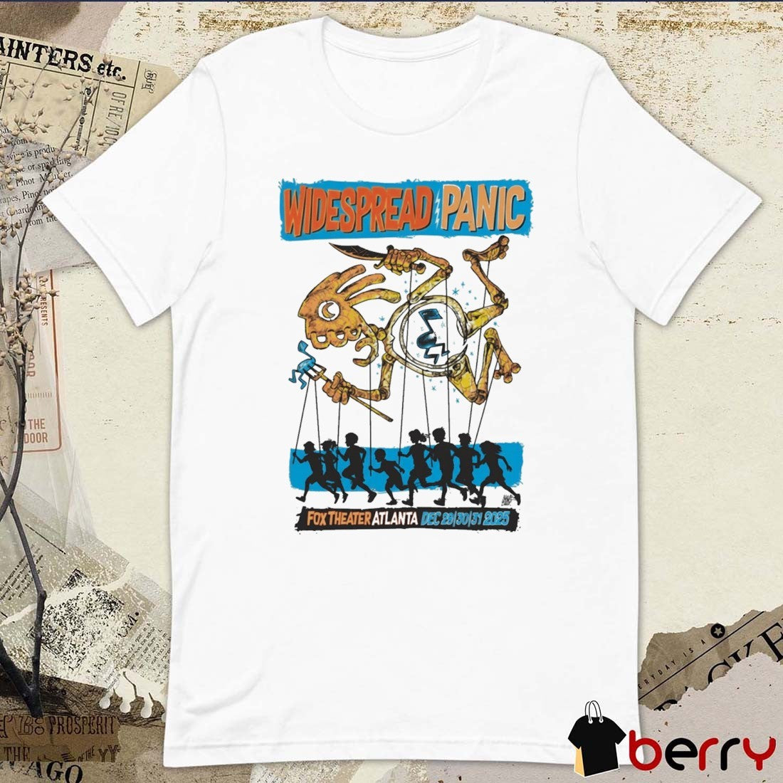 Widespread Panic Fox Theater Atlanta New Year’s Eve concert December 29-31 2025 t-shirt