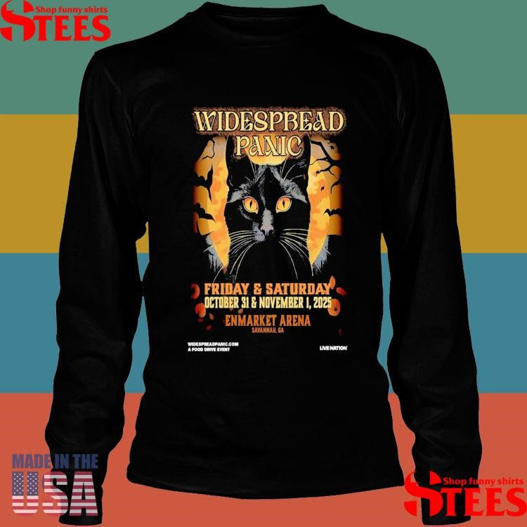 Widespread Panic Friday And Saturday October 31 And November 1 2025 Enmarket Arena In Savannah, Ga T-shirt