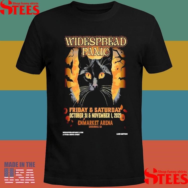 Widespread Panic Friday And Saturday October 31 And November 1 2025 Enmarket Arena In Savannah, Ga T-shirt