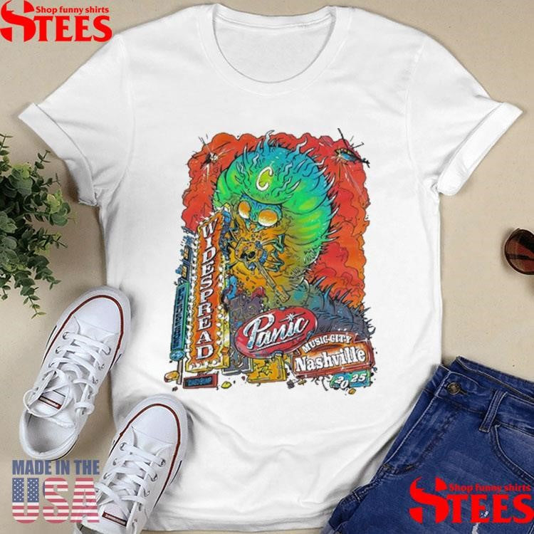 Widespread Panic On Apr 24-26 2025 At Ascend Amphitheater In Nashville, TN Tour Shirts