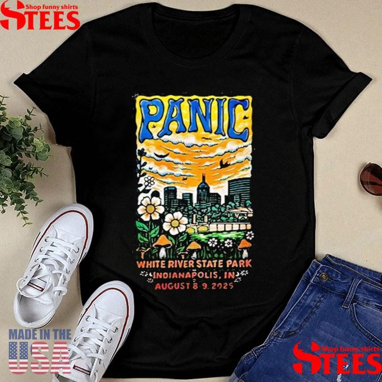 Widespread Panic On Aug 8-9 2025 At Everwise Amphitheater In Indianapolis In T-shirts