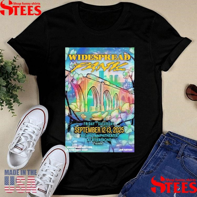 Widespread Panic Show Sep 12-13 2025 Allianz Amphitheater At Riverfront, Richmond, Va Shirts