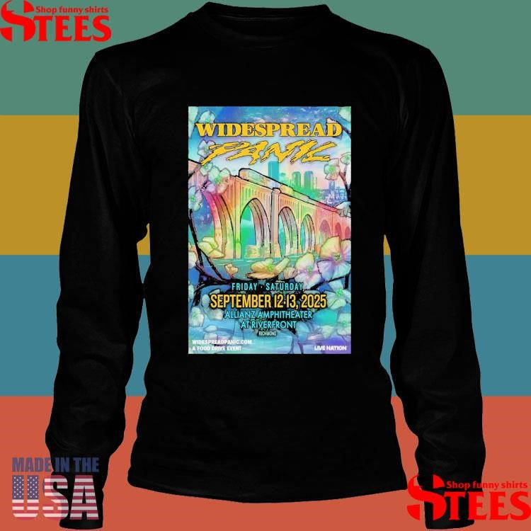 Widespread Panic Show Sep 12-13 2025 Allianz Amphitheater At Riverfront, Richmond, Va Shirts