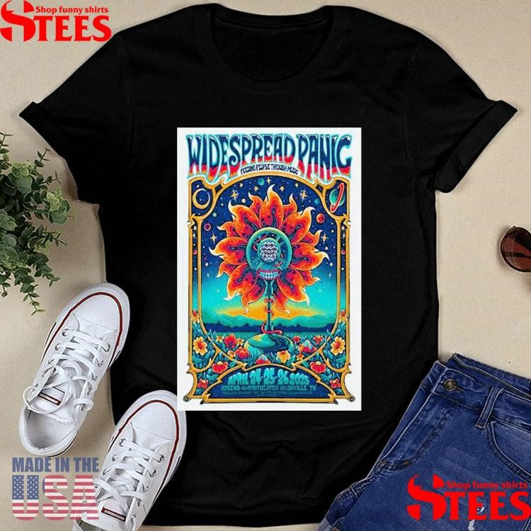 Widespread Panic Tour Apr 24-25-26 2025 Ascend Amphitheater Nashville, Tn Shirts