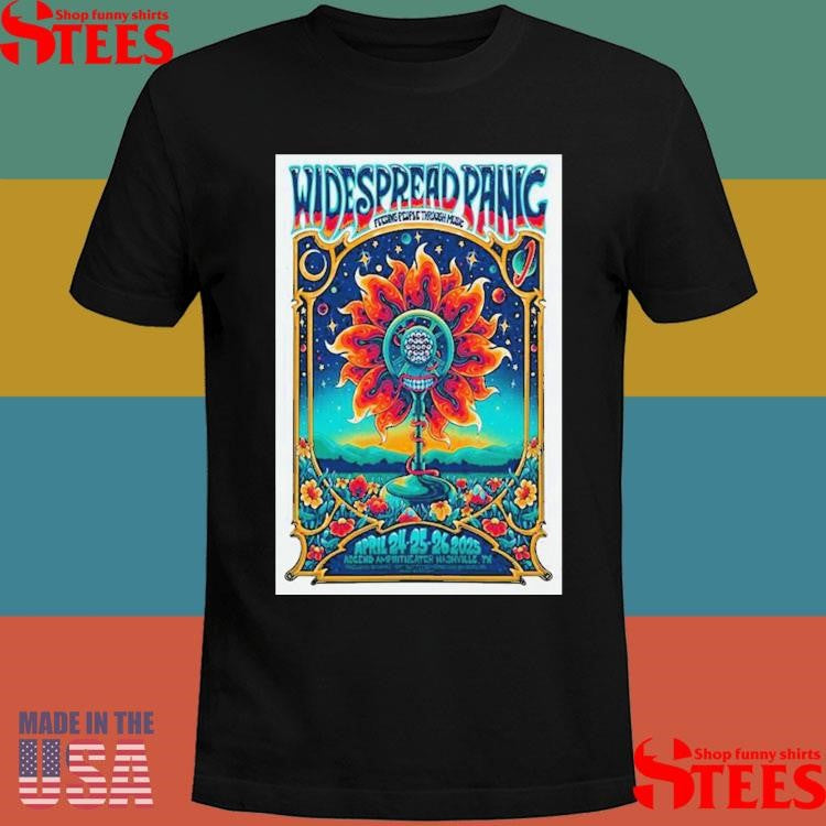 Widespread Panic Tour Apr 24-25-26 2025 Ascend Amphitheater Nashville, Tn Shirts