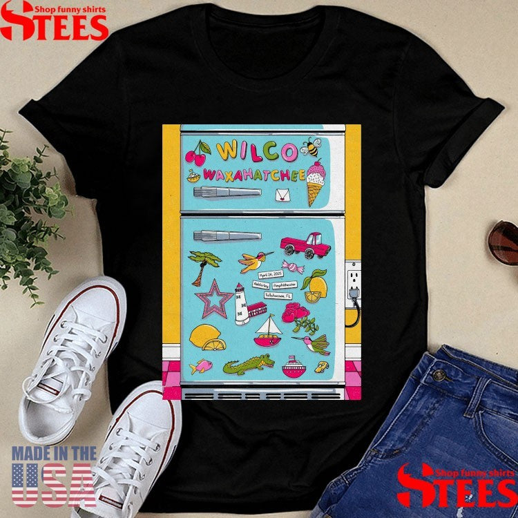 Wilco Adderley Amphitheater In Tallahassee, Fl April 25 2025 Concert Poster Shirts
