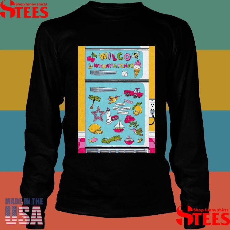 Wilco Adderley Amphitheater In Tallahassee, Fl April 25 2025 Concert Poster Shirts