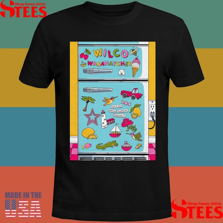 Wilco Adderley Amphitheater In Tallahassee, Fl April 25 2025 Concert Poster Shirts