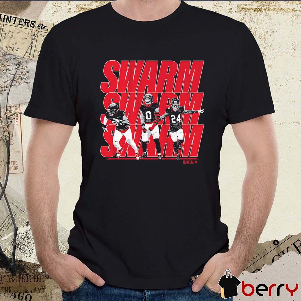 Will Anderson Jr, Azeez Al-Shaair, and Derek Stingley Jr Swarm Houston Texans t-shirt