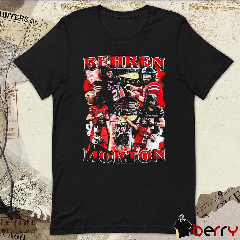 William Clark Green Wearing Behren Morton Texas Tech Red Raiders Vintage Signature t-shirt