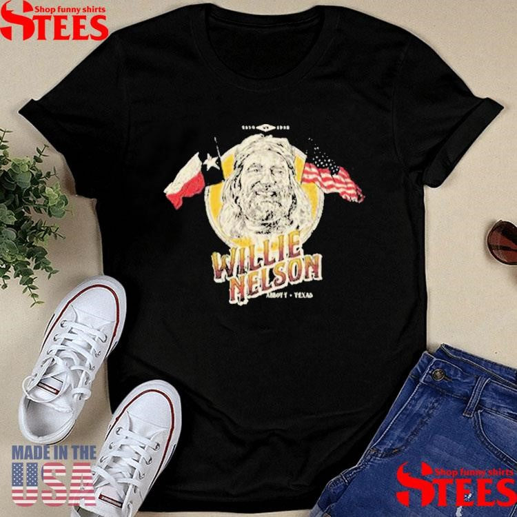 Willie Nelson Flag Portrait T-shirt