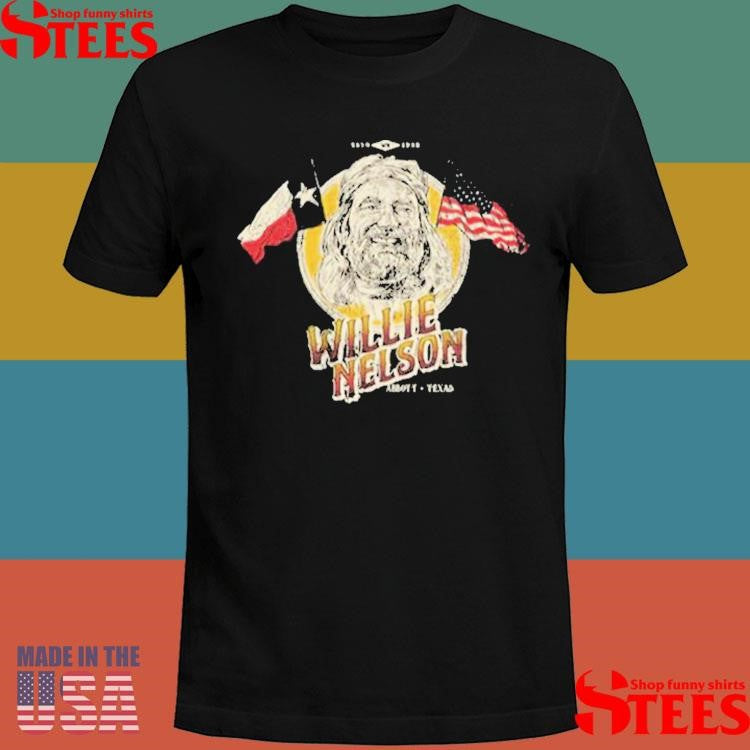 Willie Nelson Flag Portrait T-shirt