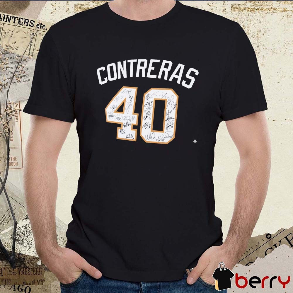 Willson Contreras Teammates And Coaches Sign World Baseball Classic 2026 t-shirt