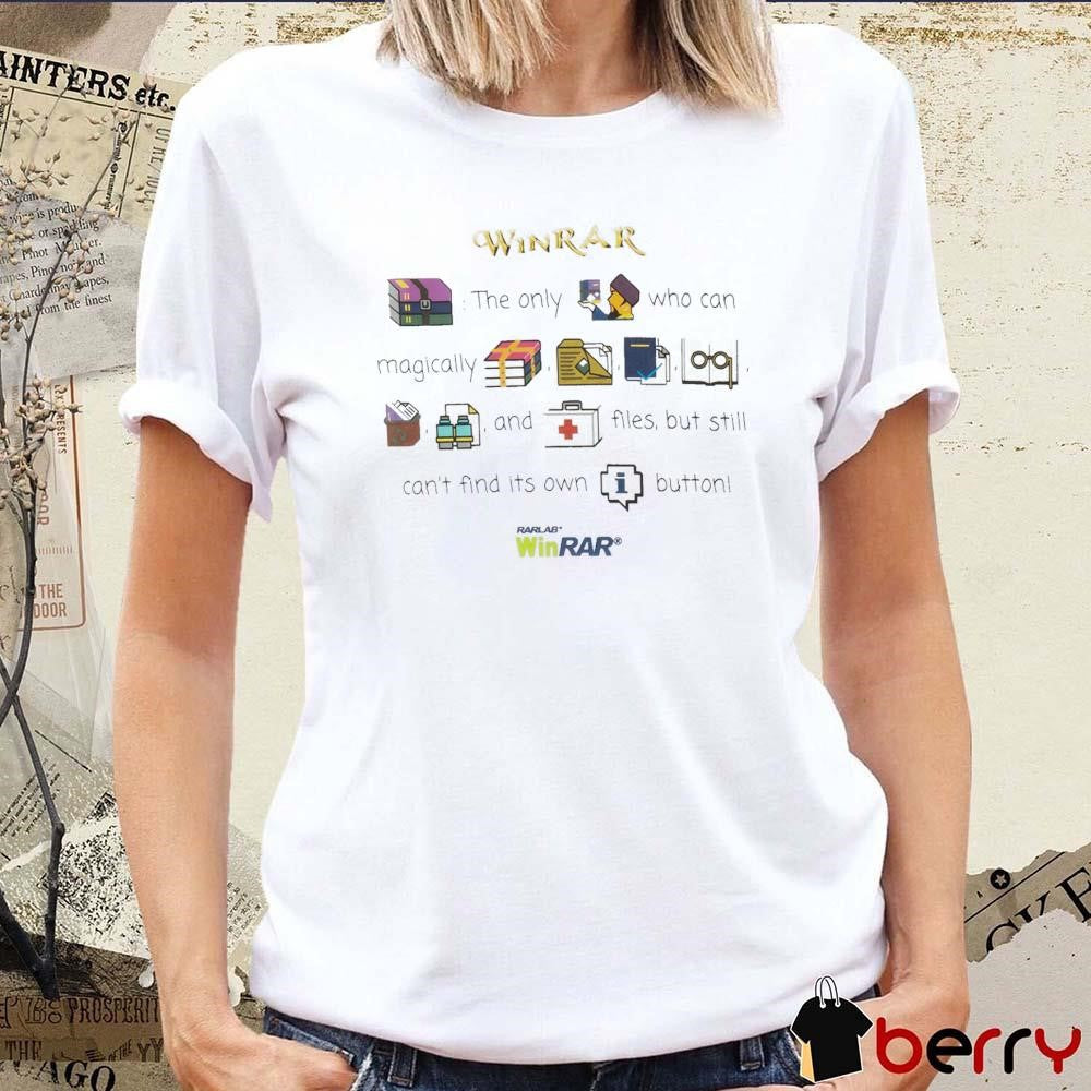 Winrar Graphic Rebus The Only Who Can Magically And Files t-shirt