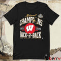 Wisconsin Badgers Claire Enright 2025 2026 NCAA Women’s Ice Hockey Back To Back National Champions t-shirt