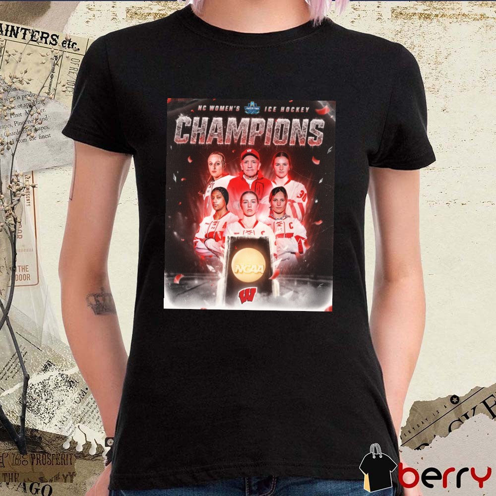 Wisconsin Badgers Women’s Ice Hockey Champions NCAA Frozen Four 2026 Poster t-shirt