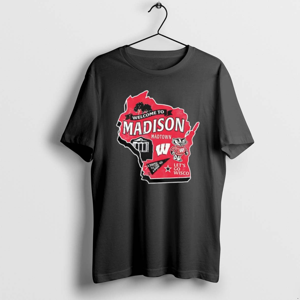 Official Wisconsin Badgers Welcome To Madison Lets Go Wisco T-Shirts, Hoodie, Sweatshirt | CiraTrend.com