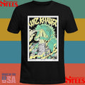 Wiz Khalifa Urbana Illinois 2025 Poster At The Canopy Club On May 21 2025 Godzilla Smoking Some Weed Artwork Shirts