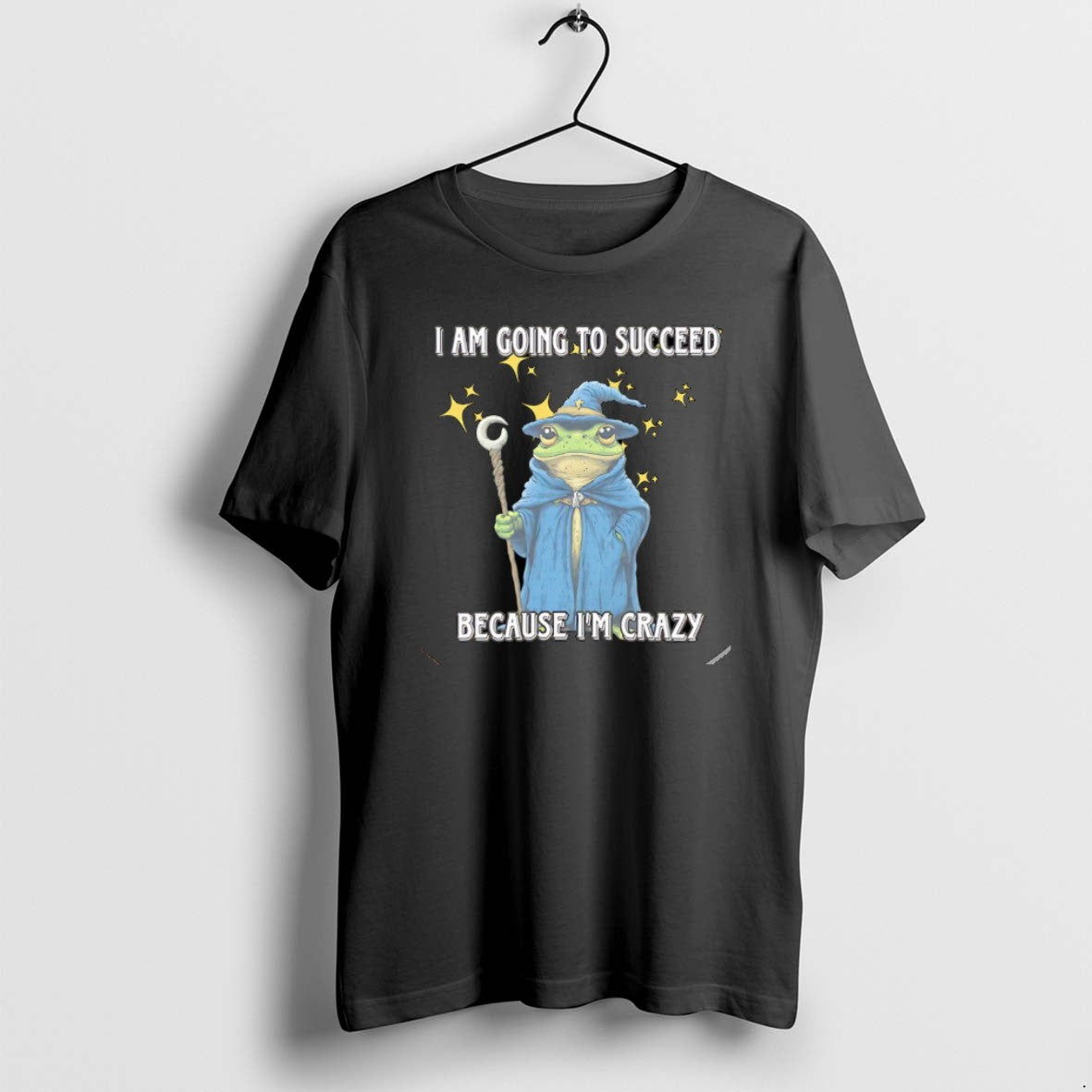 Official Wizard Frog I Am Going To Succeed Because Im Crazy Christmas T-Shirts, Hoodie, Sweatshirt | CiraTrend.com