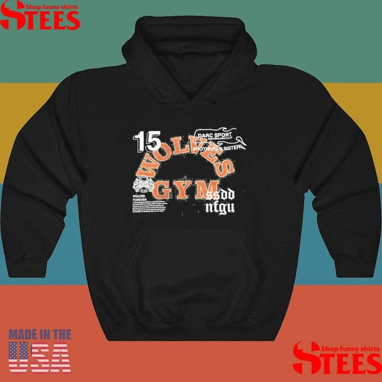 Wolves Gym V2 Premium Raw Hem Box Cut Wolf T-shirt
