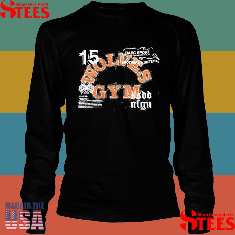 Wolves Gym V2 Premium Raw Hem Box Cut Wolf T-shirt
